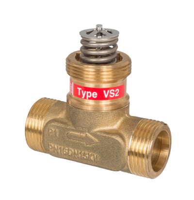 Danfoss VS 2 PN 16 Two-Way Seated Externally-Threaded Control Valve Body DN 15, Kvs 0.63 m³/h