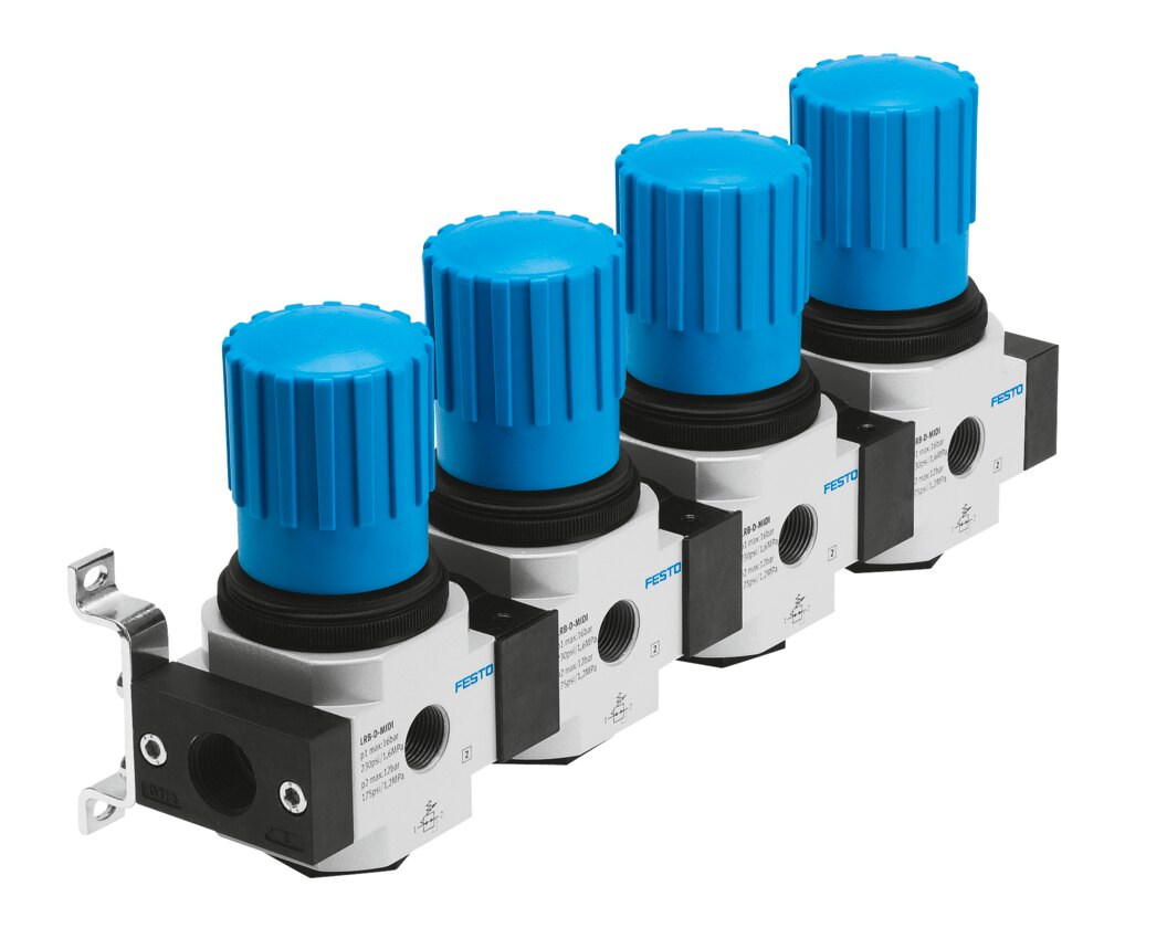 Festo LRB-1/4-D-7-O-K4-MINI Pressure regulating valve manifold