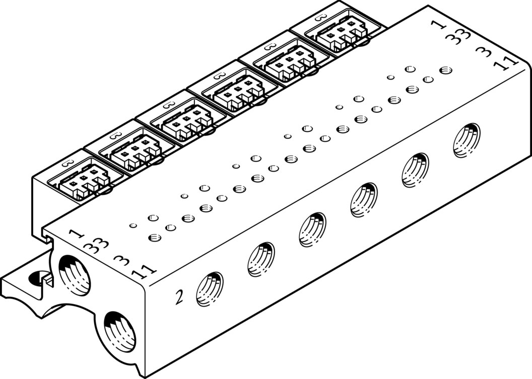 Festo MHA1-PR8-3-M3-PI Manifold