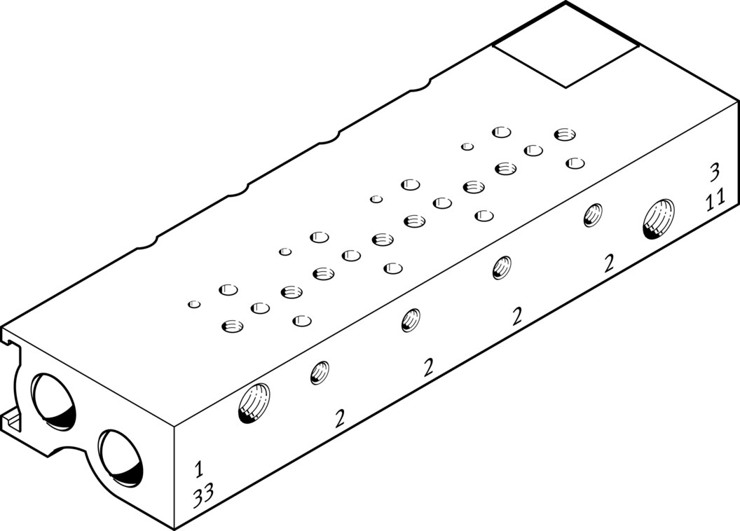 Festo MHA1-PR4-3-M3-PI-PCB Manifold