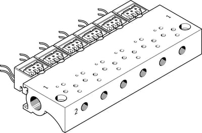 Festo MHA1-P6-2-M3-PI Manifold