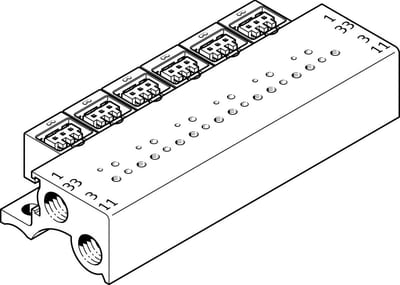 Festo MHP1-PR8-3-PI Manifold block