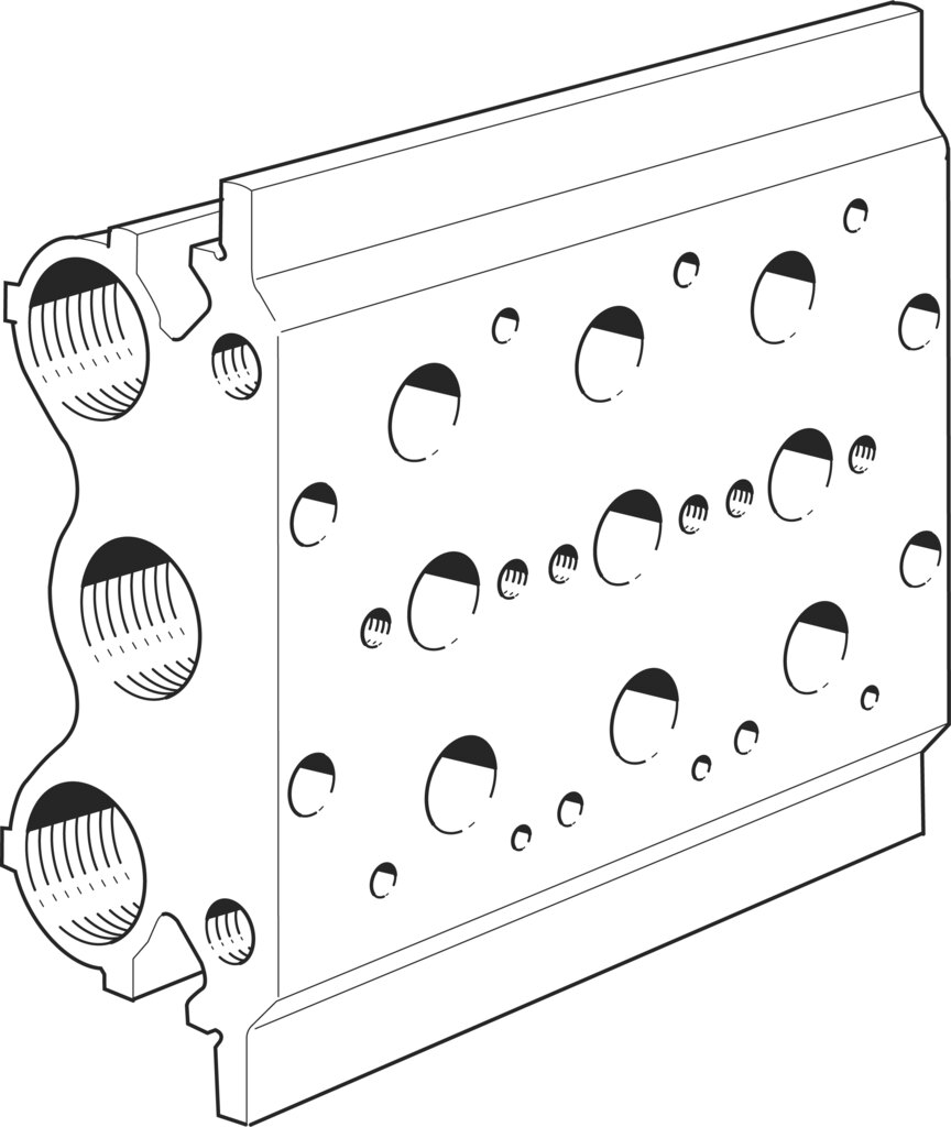 Festo PRS-3/8-3-B Manifold block