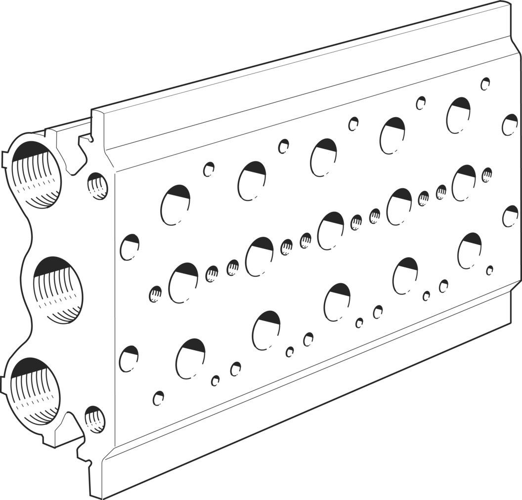 Festo PRS-1/8-5-BB Manifold block