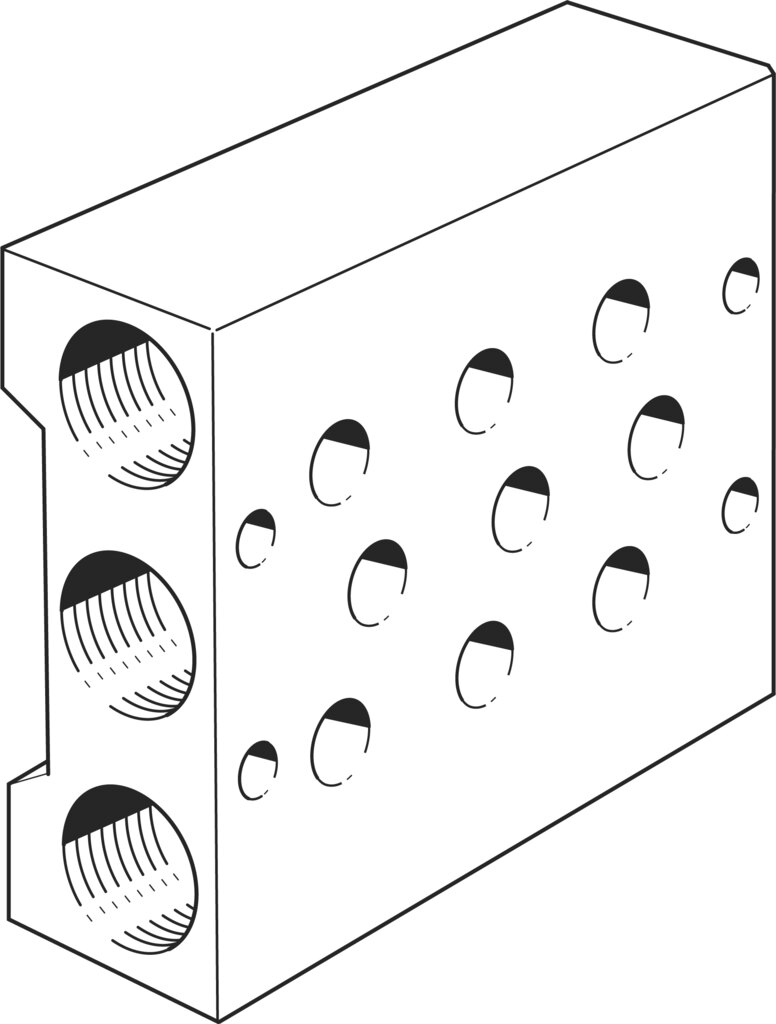 Festo PRS-1/8-3-B Manifold block