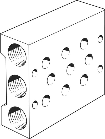 Festo PRS-1/8-3-B Manifold block