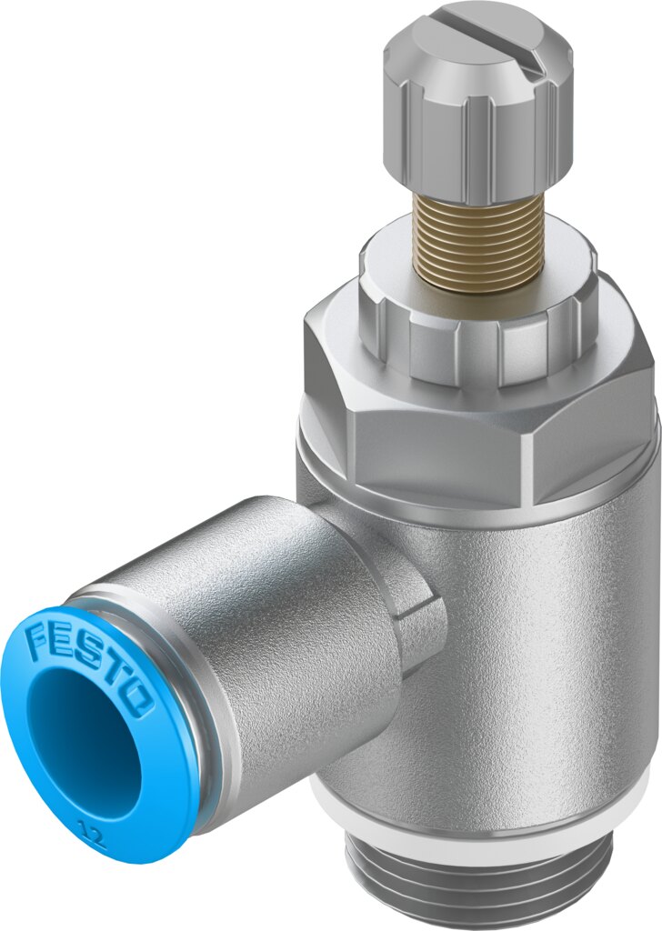 Festo GRLA-1/2-QS-12-RS-D One-way flow control valve