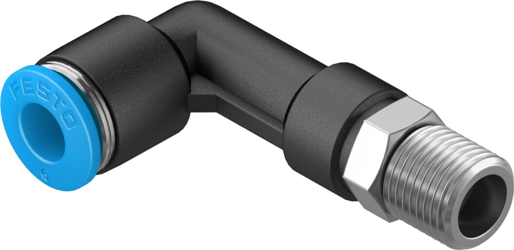 Festo QSLL-1/8-6 Push-in L-fitting, long