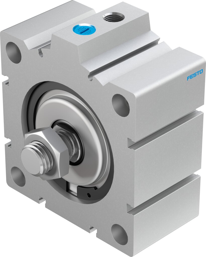 Festo AEVC Short stroke cylinder - 100mm, G1/4, 10mm, AEVC-100-10-A-P