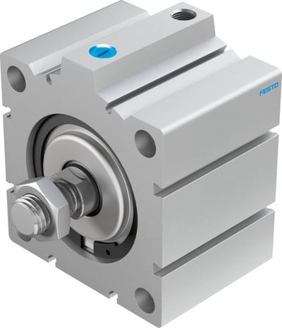 Festo AEVC Short stroke cylinder - 100mm, G1/4, 25mm, AEVC-100-25-A-P-A