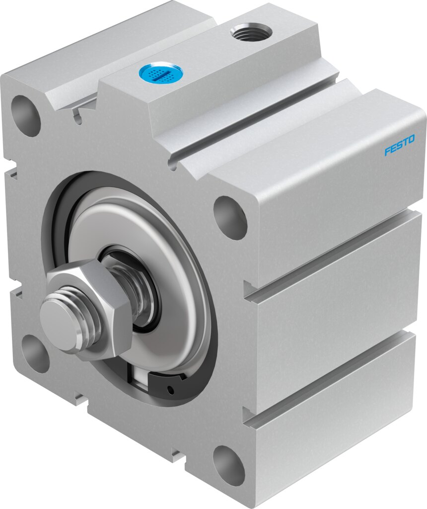 Festo AEVC Short stroke cylinder - 100mm, G1/4, 25mm, AEVC-100-25-A-P