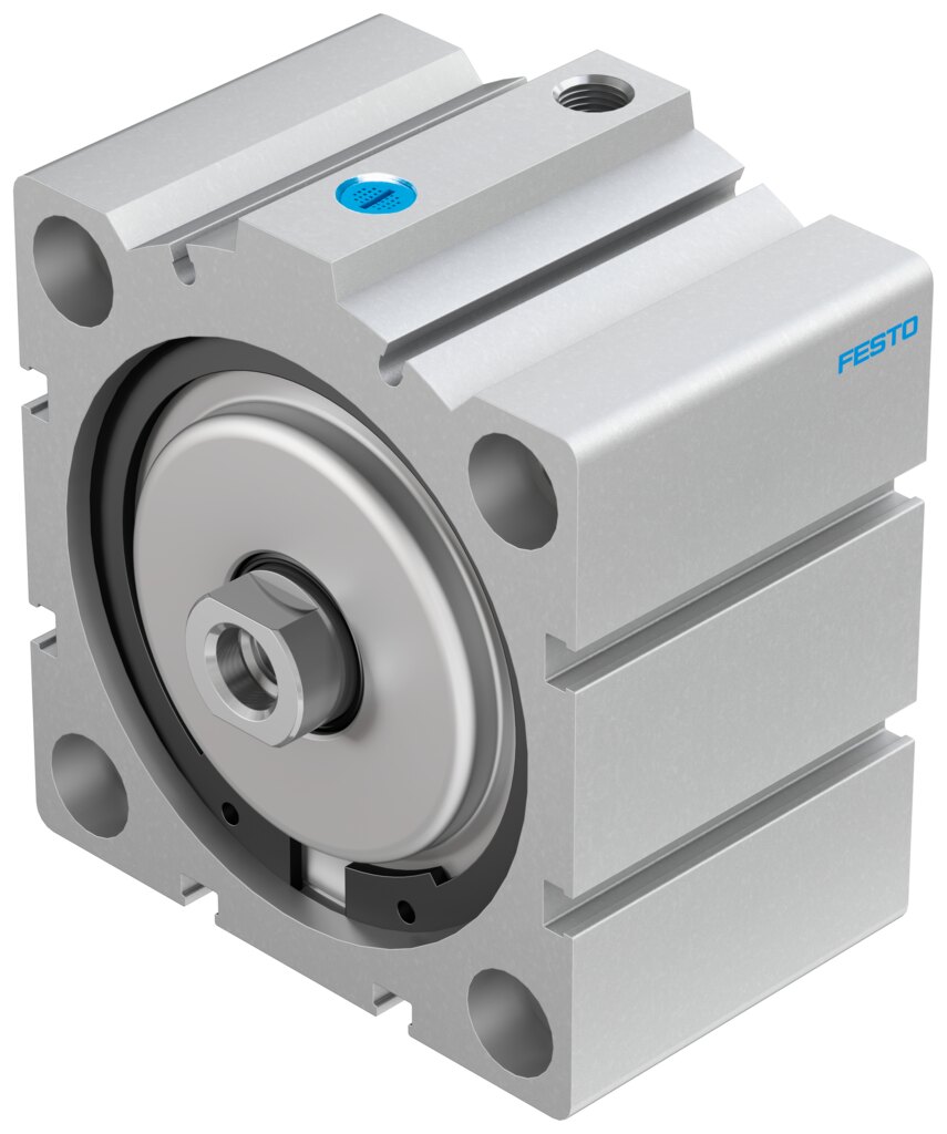 Festo AEVC Short stroke cylinder - 80mm, G1/8, 10mm, AEVC-80-10-I-P-A