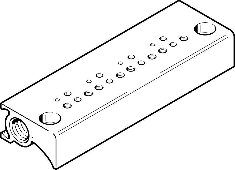 Festo MHP1-P8-2-PI Manifold block