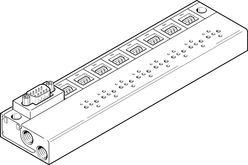 Festo MHP1-PR6-3-PI-D9 Manifold block