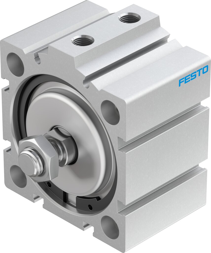 Festo ADVC Short stroke cylinder - 63mm, G1/8, 10mm, ADVC-63-10-A-P-A