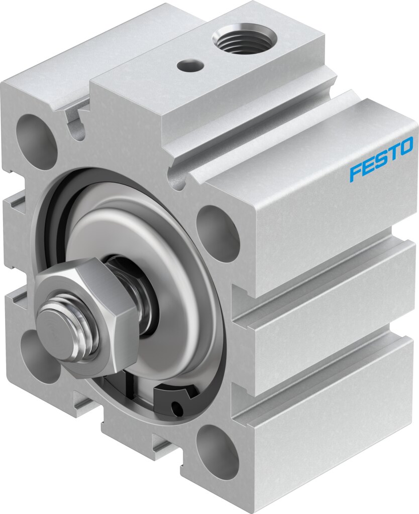 Festo AEVC Short stroke cylinder - 40mm, G1/8, 10mm, AEVC-40-10-A-P