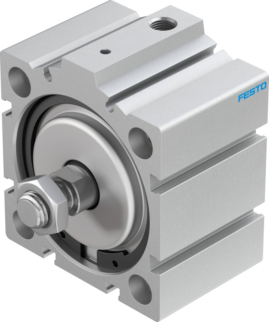 Festo AEVC Short stroke cylinder - 63mm, G1/8, 10mm, AEVC-63-10-A-P-A