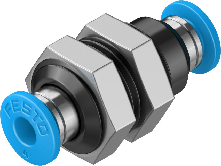 Festo QSS-4 Push-in bulkhead connector