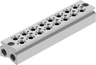 Festo CPE18-3/2-PRS-3/8-8 Manifold block