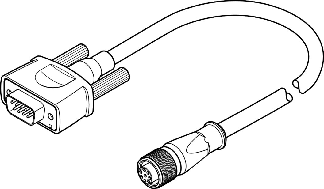 Festo NEBM-M12G8-E-10-S1G9 Encoder cable