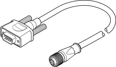 Festo NEBM-M12G8-E-10-S1G9 Encoder cable