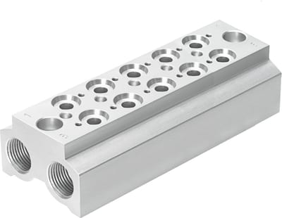 Festo CPE14-3/2-PRS-3/8-5-NPT Manifold block
