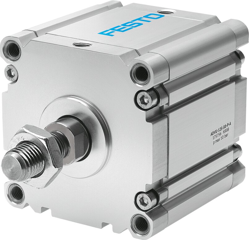 Festo ADVU Compact cylinder - 125mm, G1/4, 20mm, ADVU-125-20-A-P-A