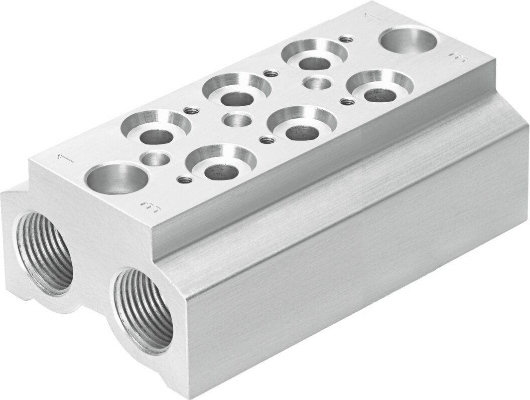 Festo CPE10 Connection block - 1/4", CPE10-3/2-PRS-1/4-3