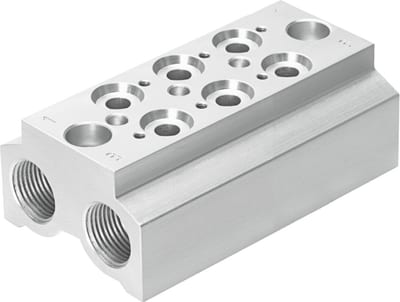Festo CPE10 Connection block - 1/4", CPE10-3/2-PRS-1/4-3