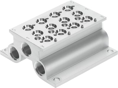Festo CPE10 Connection block - 1/4", CPE10-PRS-1/4-4