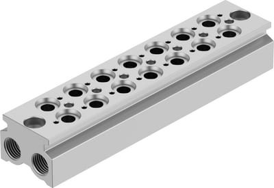 Festo CPE18 Connection block - 3/8", CPE18-3/2-PRS-3/8-7-NPT