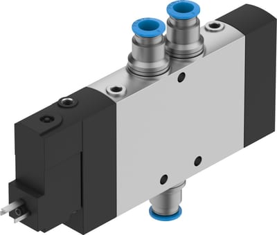 Festo CPE18 Solenoid Valve - QS-8", El, Spring, CPE18-M1H-5L-QS-8