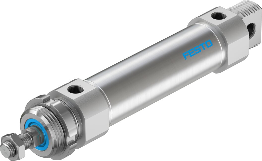 Festo DSNU Round cylinder double-acting - 40mm, G1/4", 100mm, DSNU-40-100-PPV-A