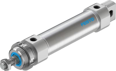 Festo DSNU Round cylinder double-acting - 40mm, G1/4", 100mm, DSNU-40-100-PPV-A