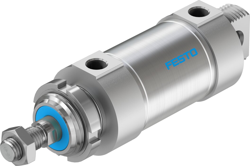 Festo DSNU Round cylinder double-acting - 63mm, G3/8", 40mm, DSNU-63-40-PPV-A