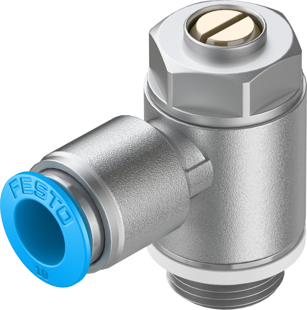 Festo GRLA Throttle check valve - 3/8", 10mm, GRLA-3/8-QS-10-D