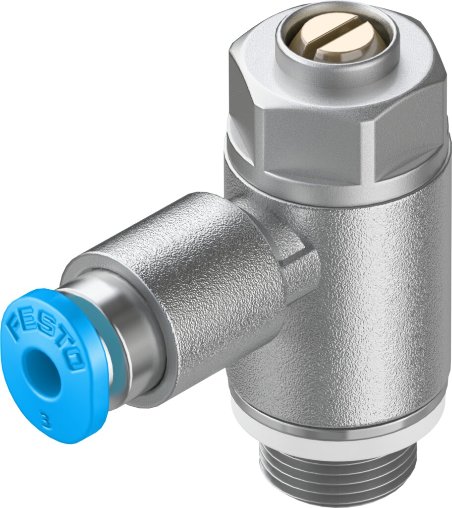 Festo GRLZ Throttle check valve - 1/8", 3mm, GRLZ-1/8-QS-3-D