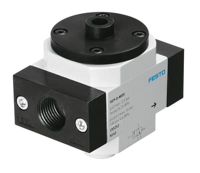 Festo HEP Inflation valve Maxi - 1", Pneumatic, Spring, HEP, HEP-1-D-MAXI