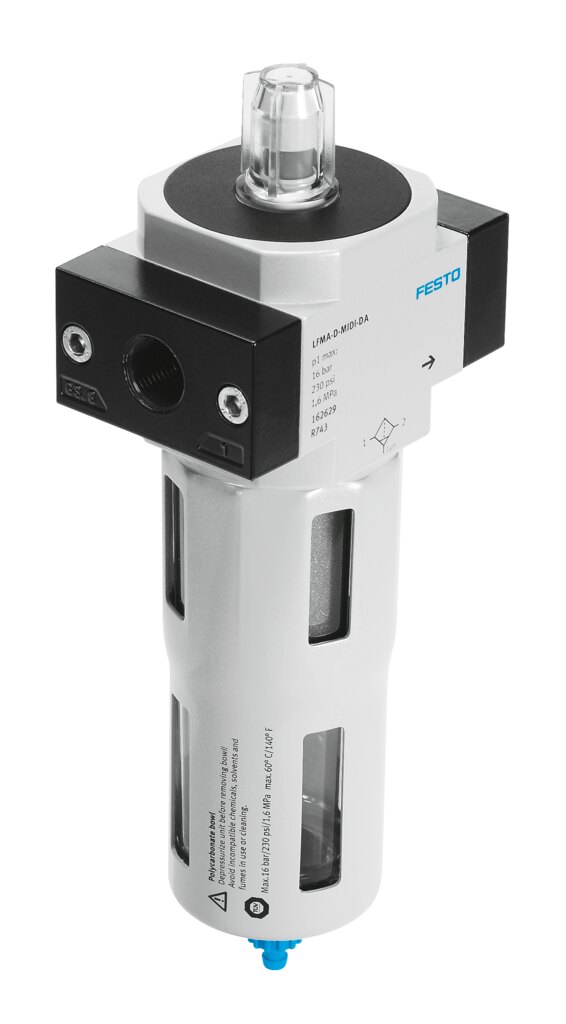 Festo LFMA Ultra Fine Filter Maxi manual - 3/4", 0.01MY, LFMA-3/4-D-MAXI-DA