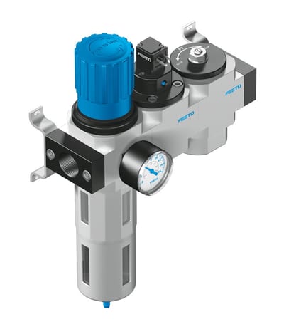 Festo LFR Service Unit Maxi automatic - 1/2", 2,5 - 12bar, 40MY, LFR-1/2-D-DI-MAXI-KD-A