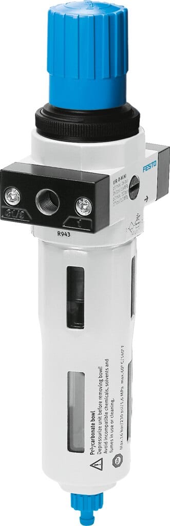 Festo LFR Filter regulator Midi manual - 1/4", 0,5 - 7bar, 40MY, LFR-1/4-D-7-O-MIDI