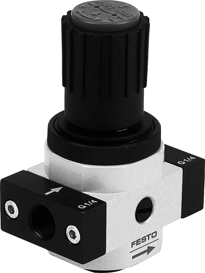 Festo LR Pressure regulator Mini - 1/8", 0,5 - 7bar, LR-1/8-D-7-O-I-MINI