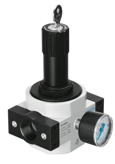 Festo LRS Pressure regulator Midi - 1/2", 0,5 - 12bar, LRS-1/2-D-I-MIDI