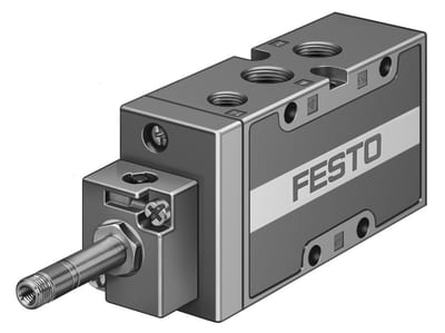 Festo MFH Solenoid Valve - G1/4", El, Spring, MFH-5-1/4-S-B