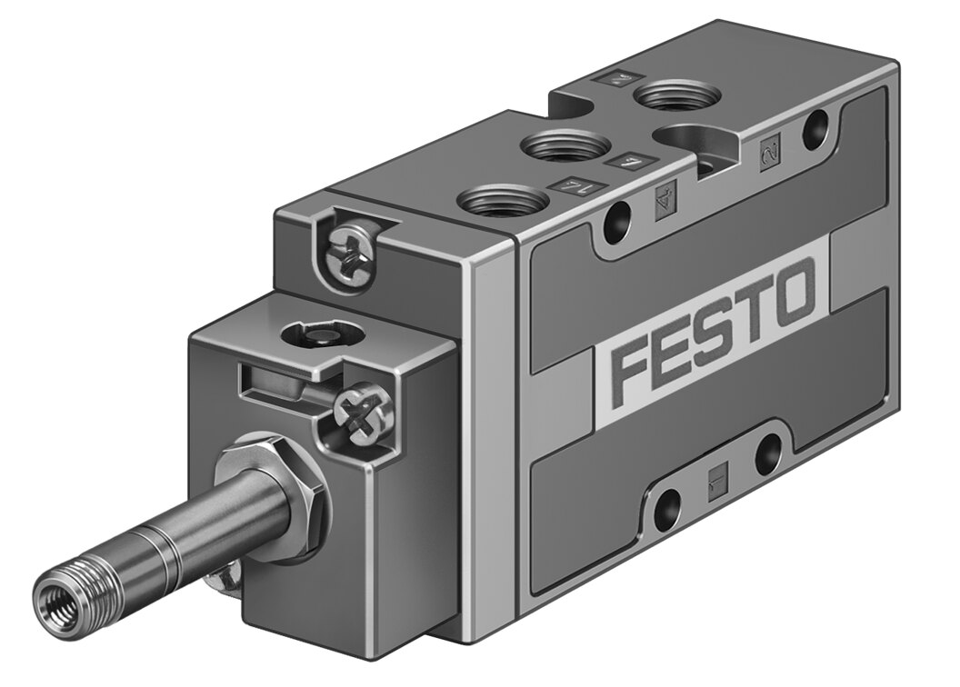 Festo MFH Solenoid Valve - G1/8", El, Spring, MFH-5-1/8-S-B