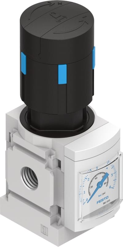 Festo MS4-LR Pressure regulator - 1/4", MS4-LR-1/4-D5-AS