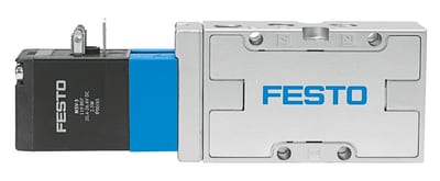 Festo MVH Solenoid Valve - G1/8", El, Spring, MVH-5-1/8-B