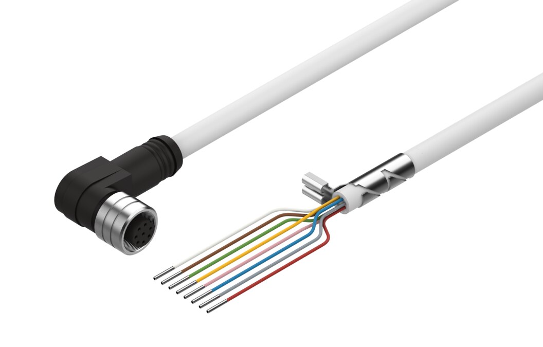 Festo NEBM Encoder cable - 2.5M, NEBM-M12W8-E-2.5-LE8