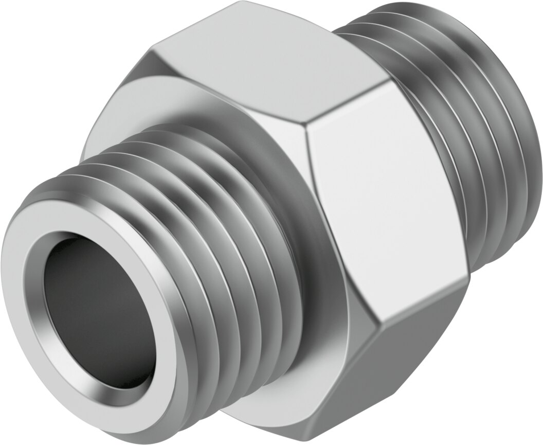 Festo NPFC-D Double Nipple brass, nickel-plated metric - 3mm, NPFC-D-2M3-M