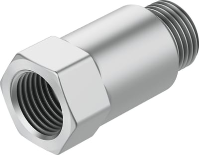 Festo NPFC-E2 Extension brass, nickel-plated BSPP - 1/4", 1/4", NPFC-E2-2G14-FM
